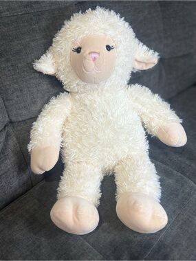 Build A Bear Vanilla Swirl Lamb Plush 17” Stuffed BAB 2019 Cream